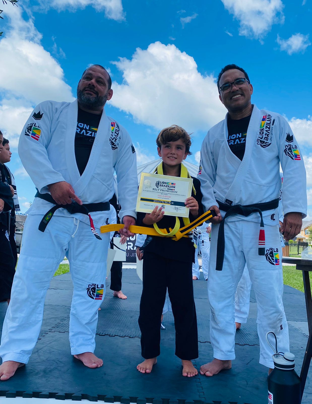 Entrega de faixa amarela — Lion Brazilian Jiu-Jitsu